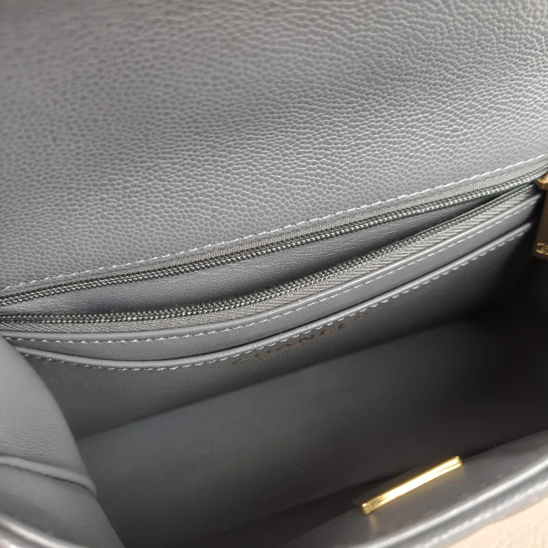 Chanel Crossbody Bag 25b mini Grey Grained Calfskin One Size 20 × 6 × 12 cm — detail view 1 of 14