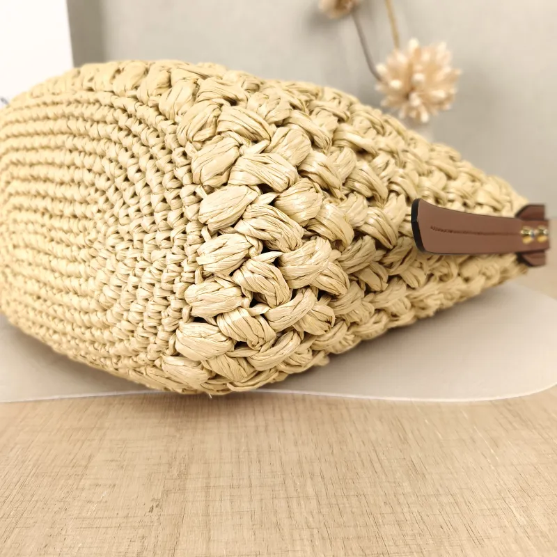 PRADA Shoulder Bag Bucket Bag Brown Woven One Size27 × 14 × 25 cm — detail view 13 of 13
