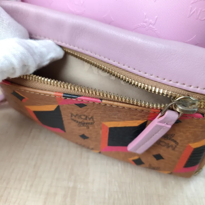 MCM Backpack Backpack Pink PVC One Size21 × 10 × 26 cm — detail view 1 of 13