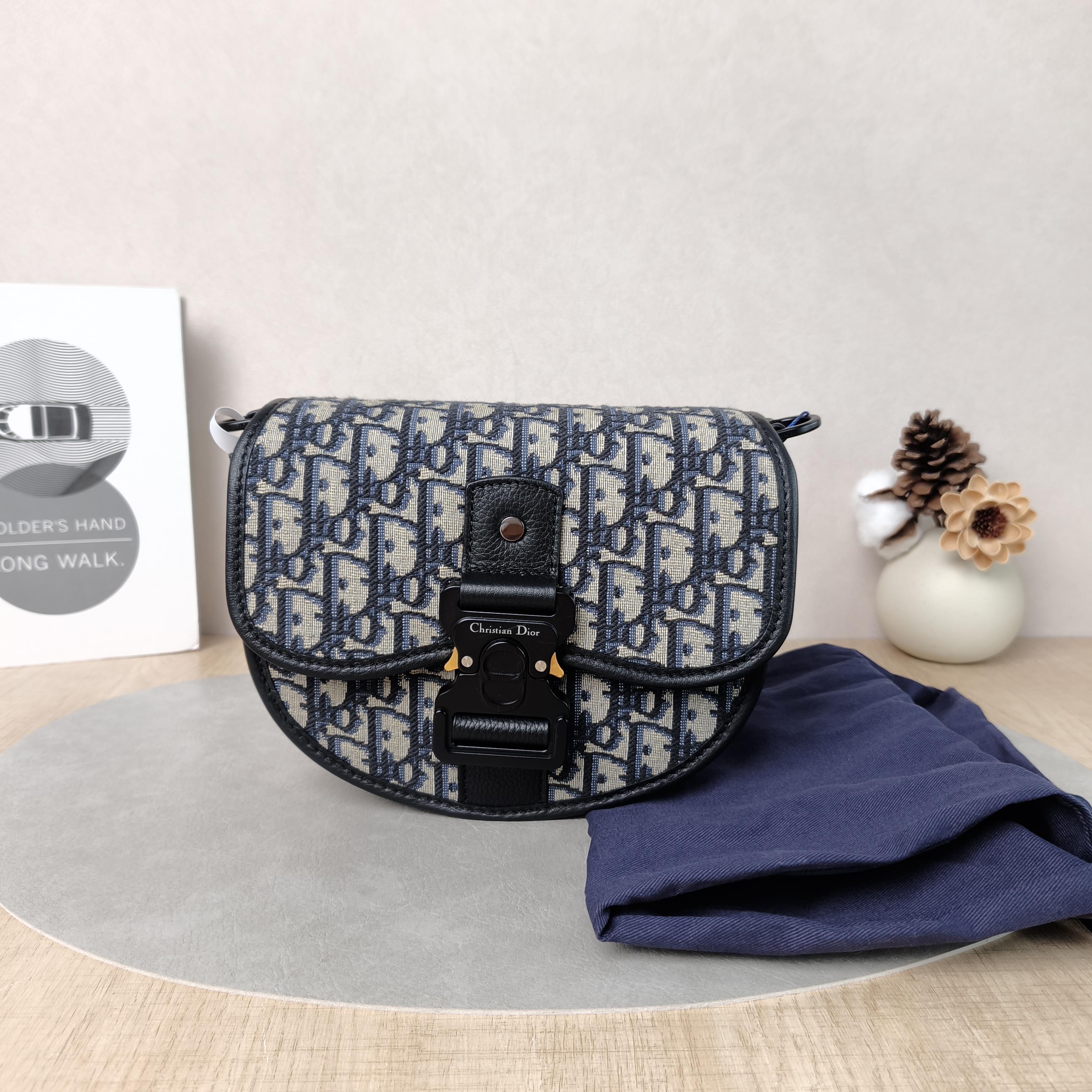 DIOR Crossbody Bag Gallop Messenger Bag Blue Canvasmini20.5 × 5 × 16 cm — cover view 6 of 6