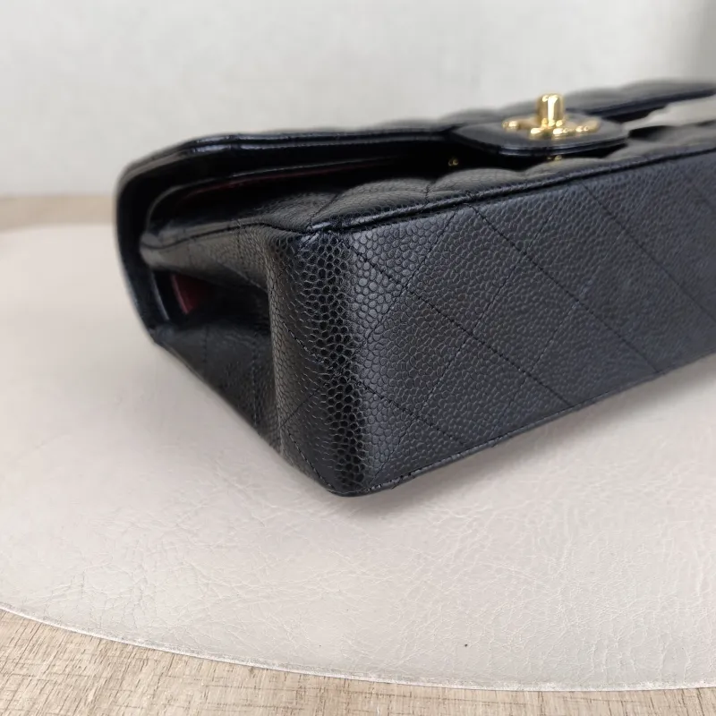 Chanel Crossbody Bag Classic Flap CF Black Grained Calfskin Small 23 × 6 × 14.5 cm 29 — detail view 7 of 13