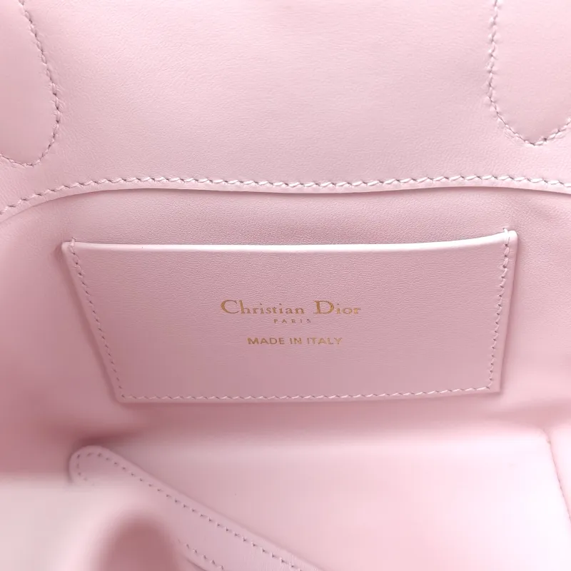 DIOR Top Handle Bag TOUJOURS Edition Pink Calfskin Mini 13 × 12 × 15 cm — detail view 4 of 12