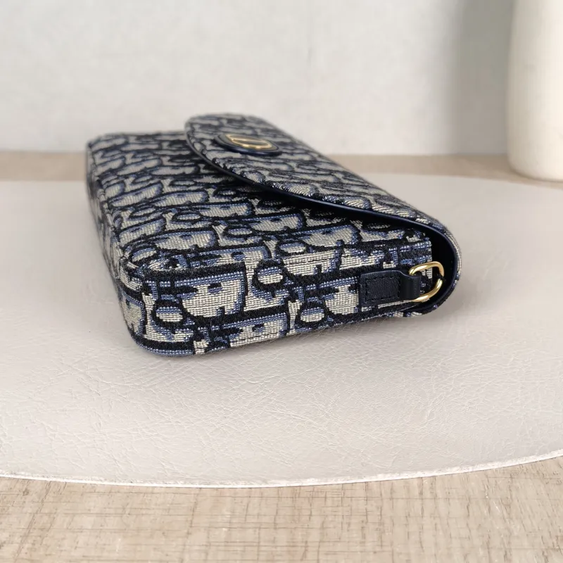 DIOR Crossbody Bag30 Montaigne woc Blue Canvas One Size21.5 × 3 × 12 cm — detail view 4 of 13