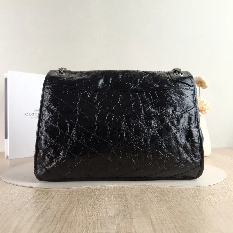 SAINT LAURENT Crossbody Bag Niki D Waxed Leather Calfskin Large 32 × 9 × 23 cm — cover view 2 of 5