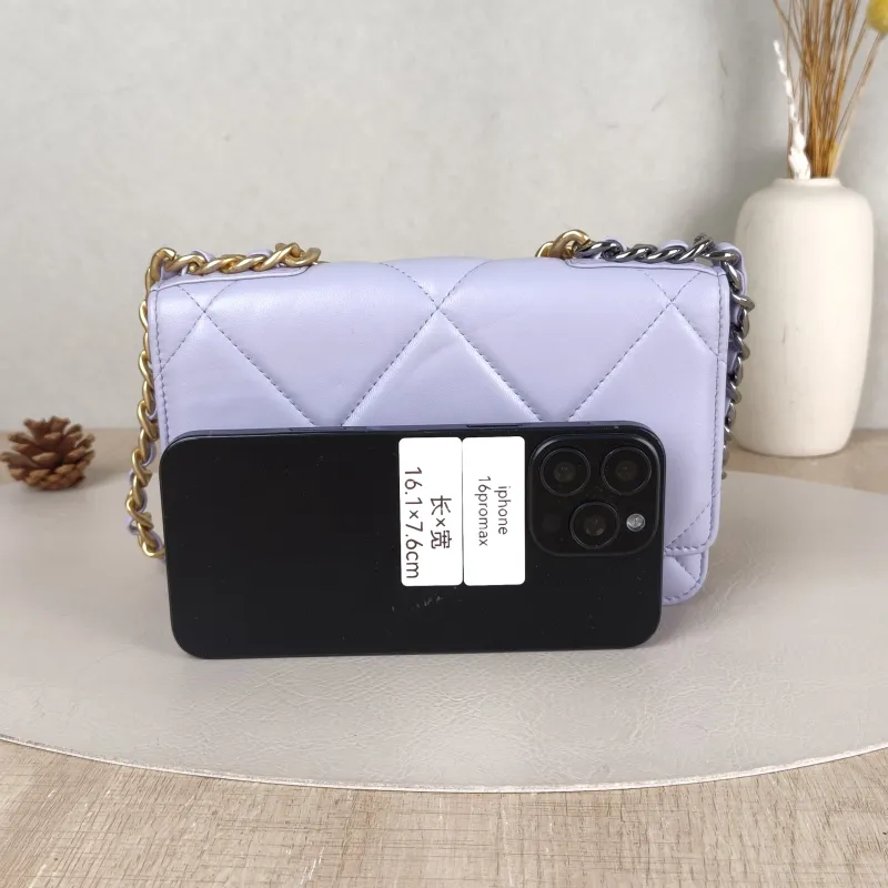 Chanel Crossbody Bag 19Bag WOC SL ambskin Mini 19.2 × 3.5 × 12.3 cm — cover view 4 of 5