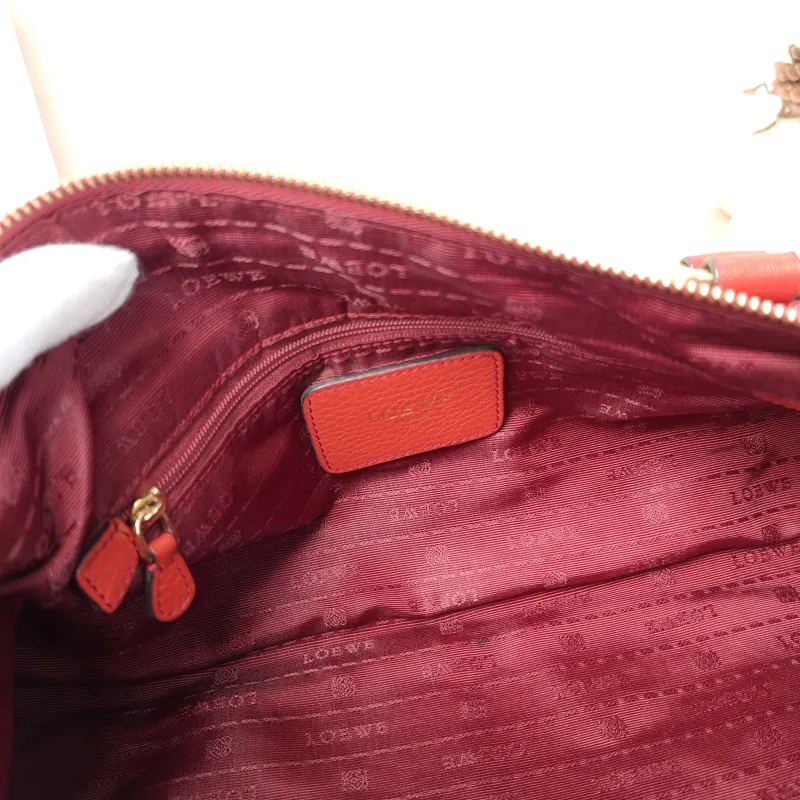 LOEWE Top Handle Bag Top Handle Bag Red Calfskin One Size34 × 16 × 18 cm — detail view 13 of 15