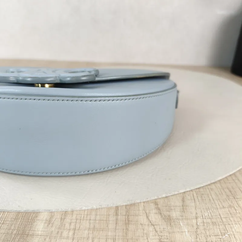 CELINE Crossbody Bag Crossbody Bag Blue Calfskin 22 × 6 × 13 cm — detail view 1 of 12