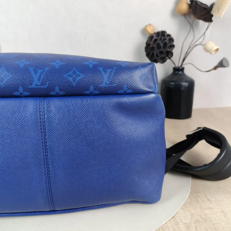 Louis Vuitton Backpack Discovery Backpack Blue PVC · Calfskin Small 37 × 20 × 40 cm — detail view 12 of 12