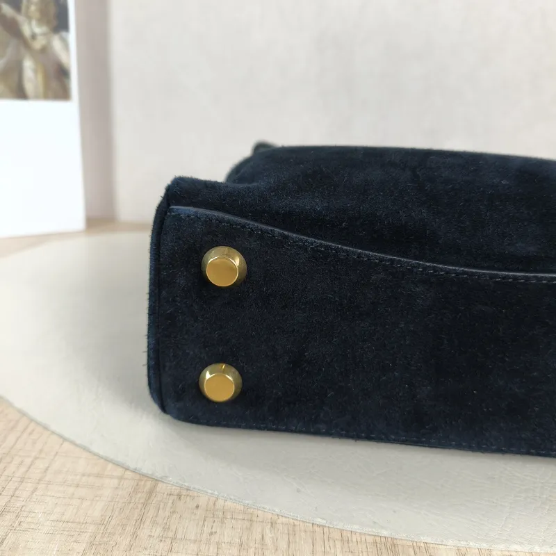 BALENCIAGA Crossbody Bag RODEO Black Suede Mini 23 × 10 × 17 cm — detail view 1 of 12