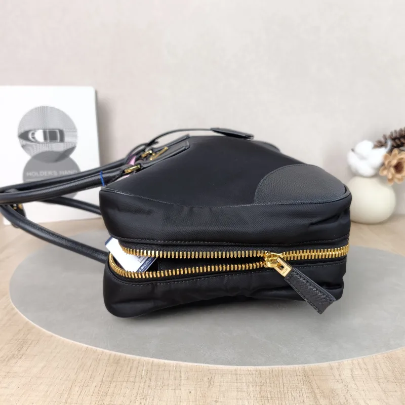 PRADA Top Handle Bag Black Nylon One Size 35 × 9 × 21 cm — detail view 6 of 13