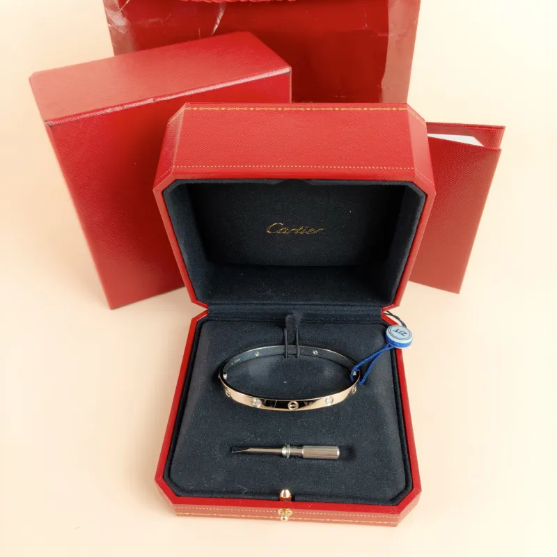 CARTIER Bangle Love Collection Bangle White Gold Diamond18KW hite Gold Medium Edition 20 — cover view 3 of 7