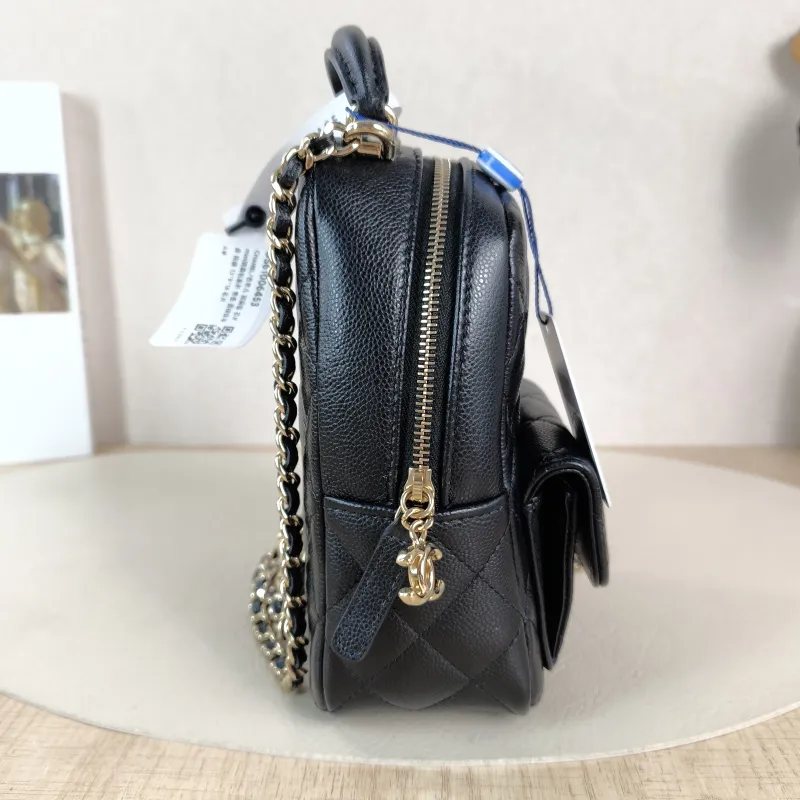 Chanel Backpack mini Backpack Collection Black Grained Calfskin One Size 13 × 9 × 18 cm — detail view 10 of 10