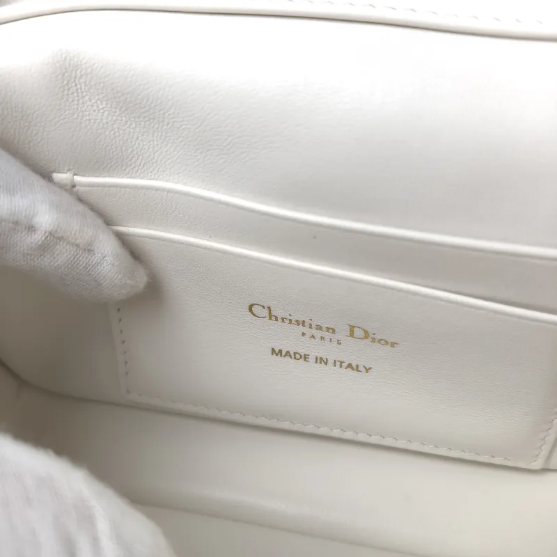 DIOR Crossbody Bag My Chain Bag White Lambskin One Size 18 × 3.5 × 10 cm — detail view 3 of 12