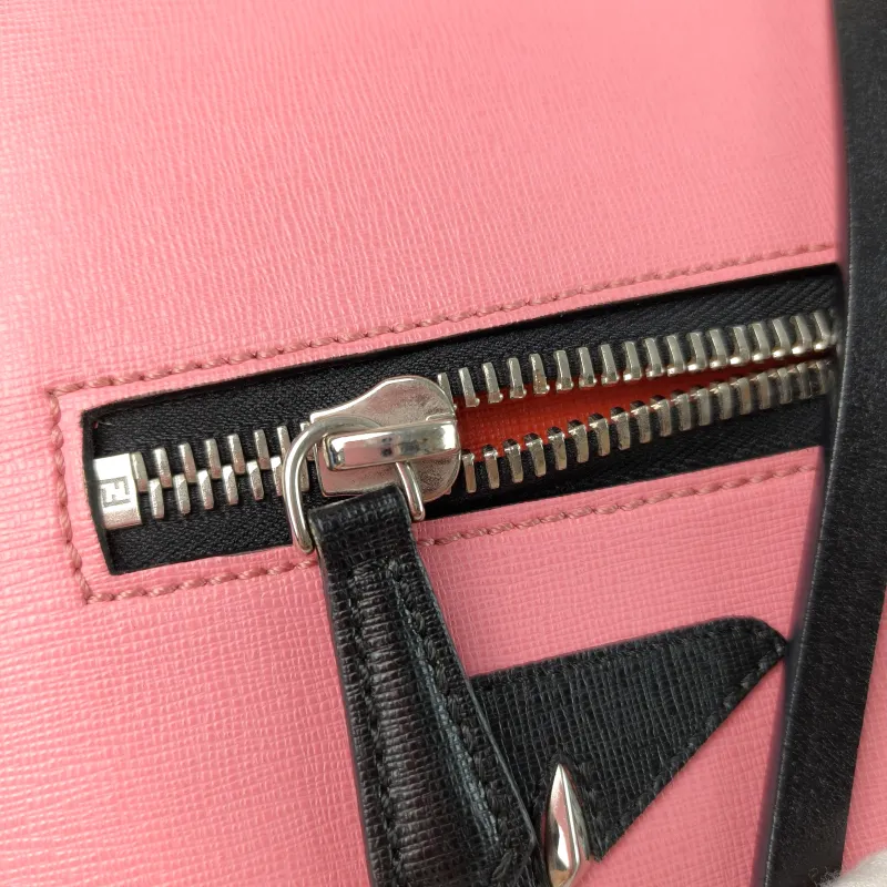 FENDI Top Handle Bag Top Handle Bag Pink Calfskin 35 × 14 × 27 cm — detail view 3 of 13