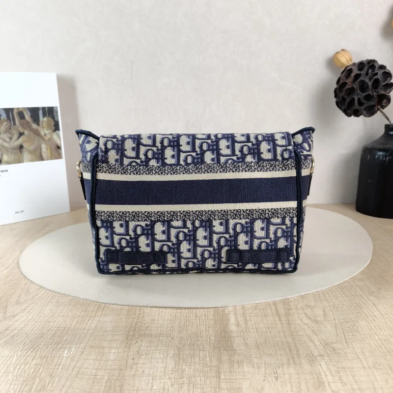 DIOR Crossbody Bag camp Messenger Bag Blue Canvas Small 23 × 8 × 15 cm — cover view 3 of 5