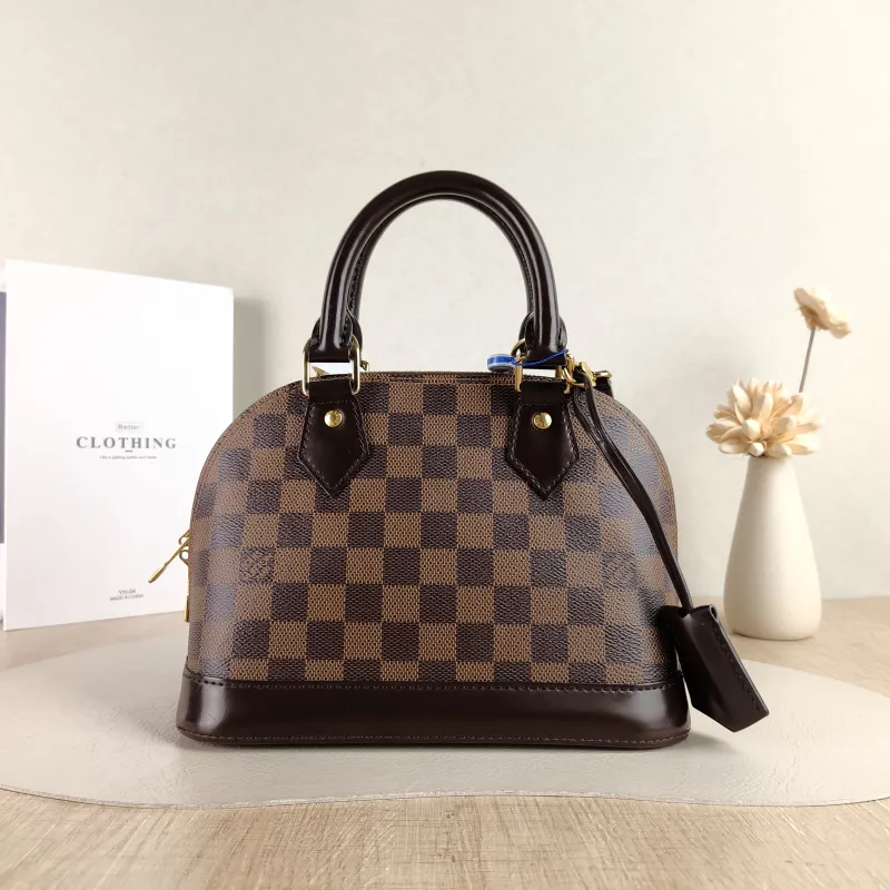 Louis Vuitton Crossbody Bag Alma BB Brown PVC BB 23.5 × 11.5 × 17.5 cm