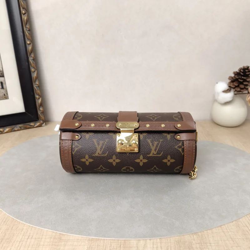Louis Vuitton Crossbody Bag Papillon Trunk Monogram PVC Small19 × 9 × 9 cm
