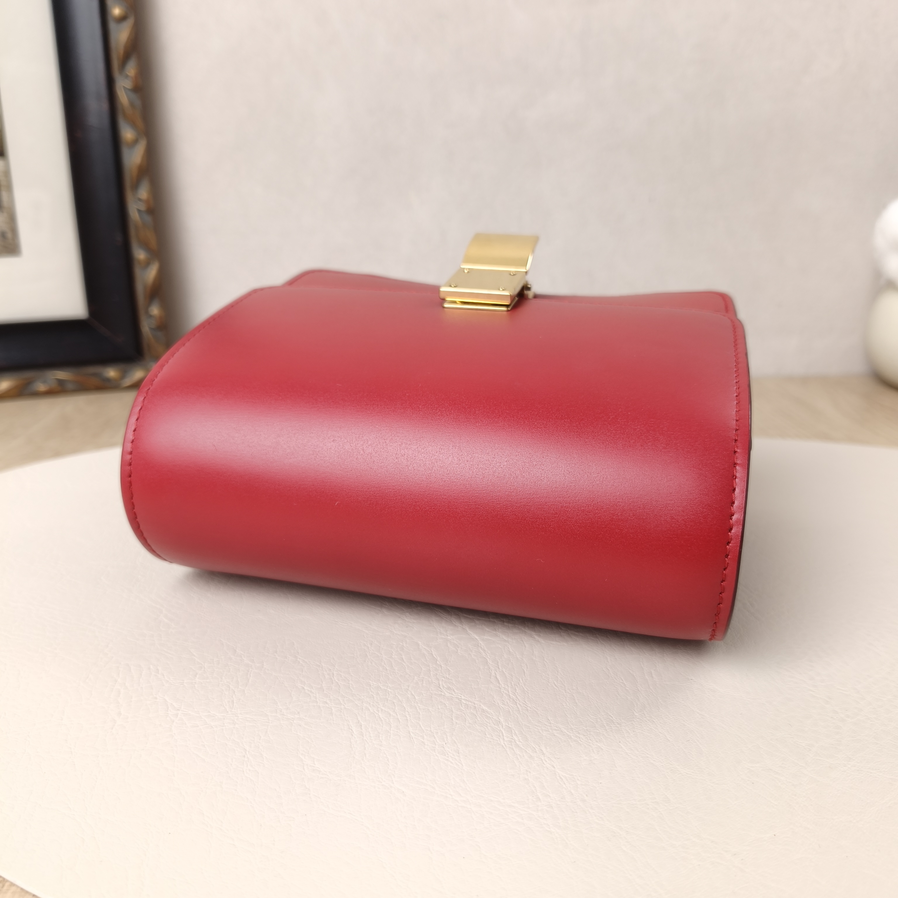 CELINE Crossbody Bag Classic Box Red Calfskinmini16 × 7 × 13 cm — cover view 7 of 11