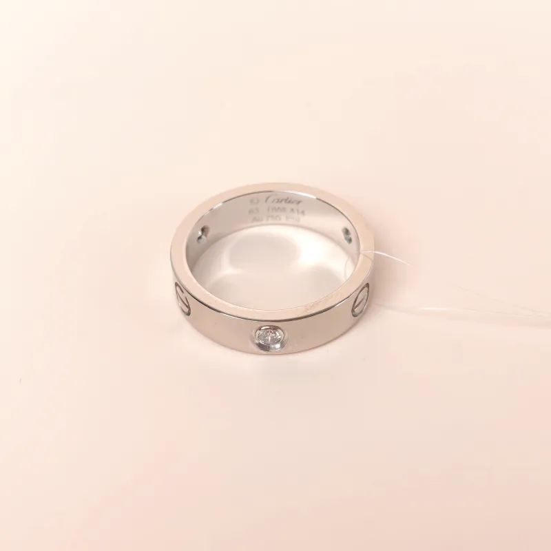 CARTIER Ring Love Collection White Gold Diamond18KW hite Gold Edition 63