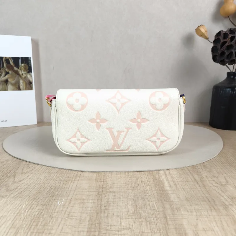 Louis Vuitton Crossbody Bag IVY White · Pink Monogram Empreinte Embossed Calfskin Small 23.5 × 4.3 × 12 cm — cover view 2 of 5