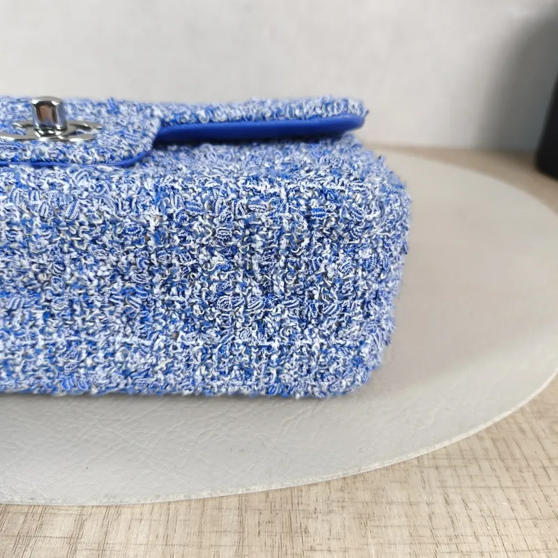 Chanel Crossbody Bag Classic Flap Large Mini CF Mini Blue mini 20 × 6 × 12 cm — detail view 9 of 11