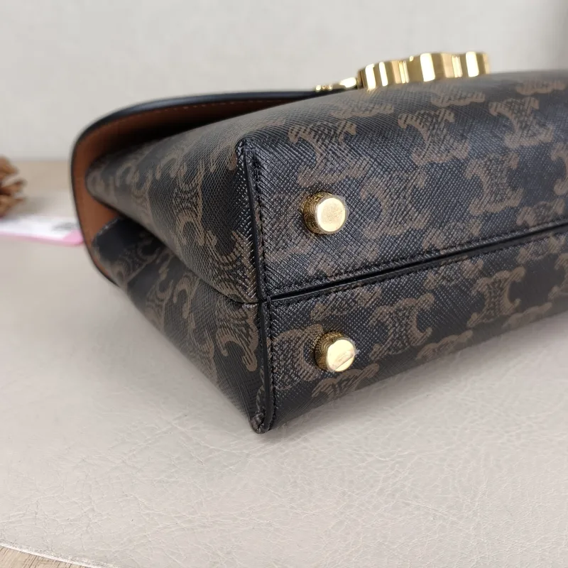 CELINE Top Handle Bag TEEN NINO Top Handle Bag Monogram PVC Small 20 × 8 × 13 cm — detail view 5 of 14
