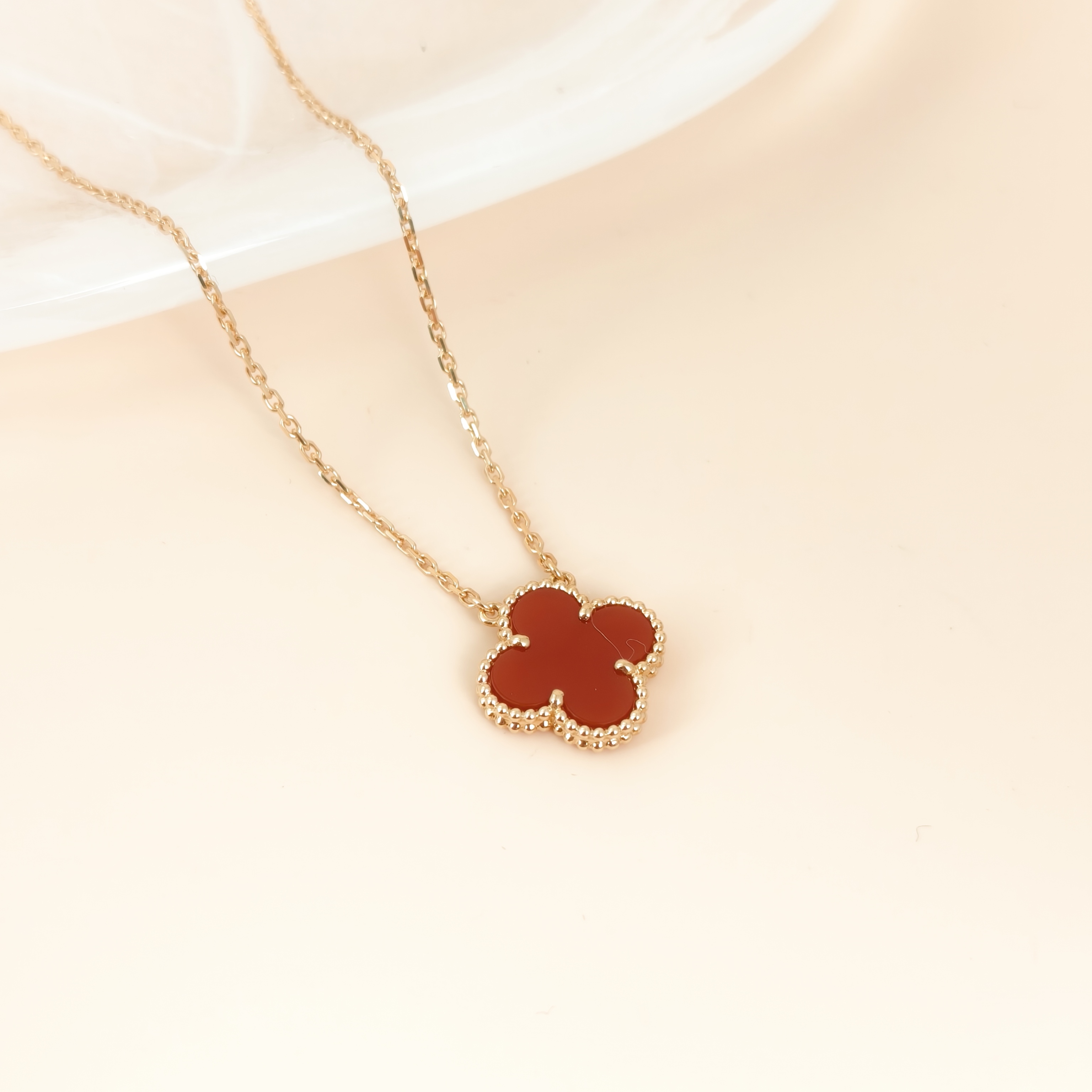 Van Cleef & Arpels Necklace Alhambra Alhambra Collection Necklace 18KY ellow Gold Vintage Small42cm โ cover view 4 of 8