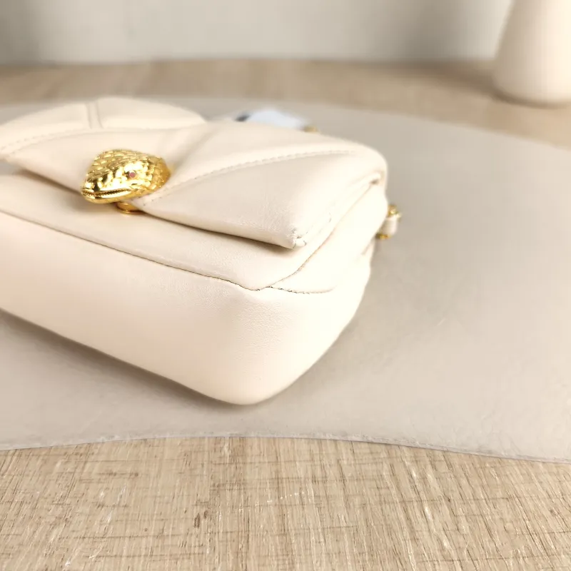 Bvlgari Crossbody Bag Serpenti Cabochon Calfskin Mini 11 × 4 × 9 cm — detail view 6 of 10