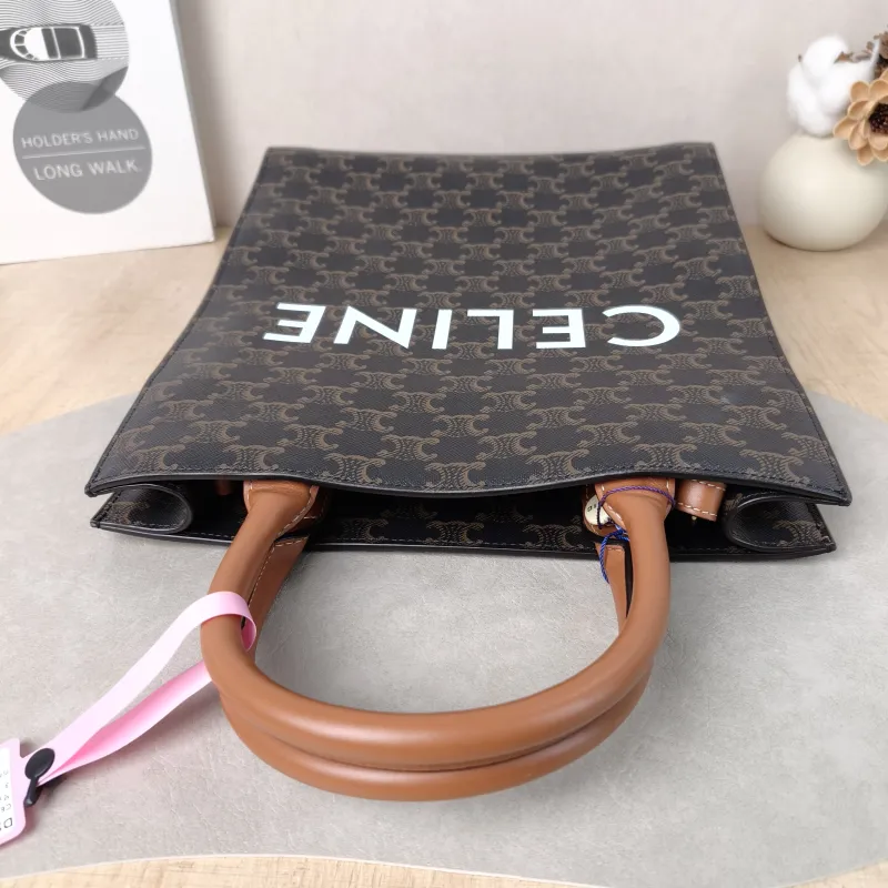 CELINE Crossbody Bag CABAS Monogram PVC Small 28.5 × 8 × 33 cm — detail view 3 of 10