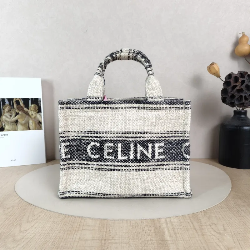 CELINE Shoulder Bag CABAS THAIS Shopping Tote Small25.5 × 12 × 18.5 cm