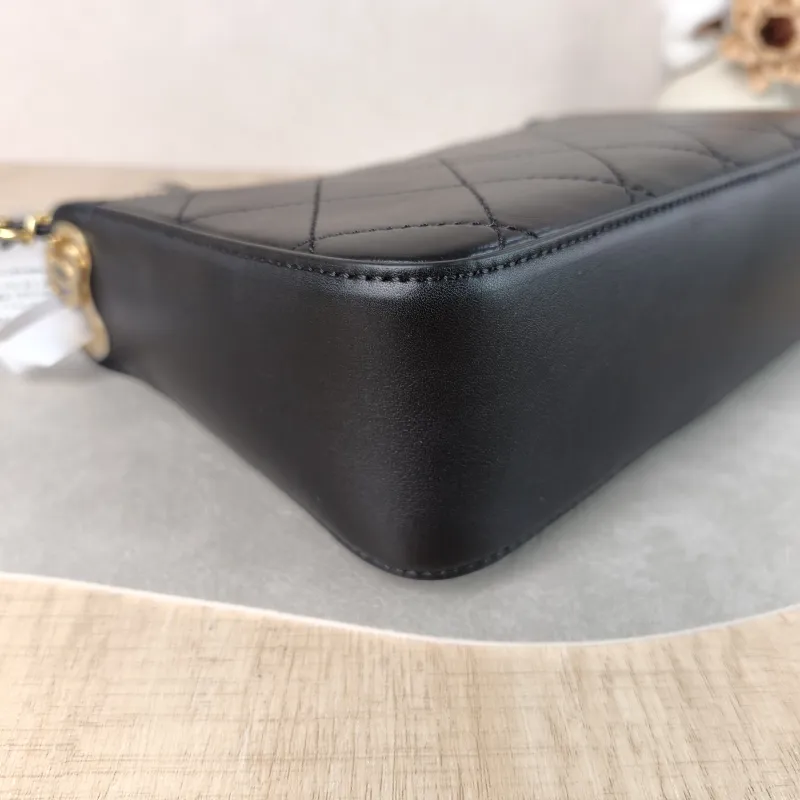 Chanel Shoulder Bag 26k Hobo Gabrielle Bag Black Lambskin Calfskin Small 35.5 × 7.5 × 24.5 cm — detail view 12 of 13