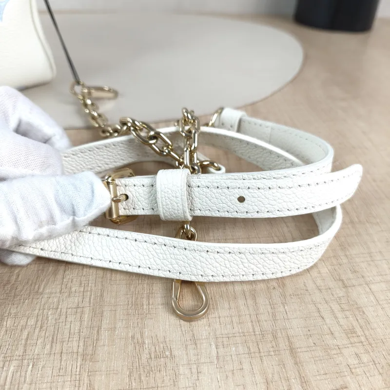 Louis Vuitton Crossbody Bag Speedy20 White · Blue Monogram Empreinte Embossed Calfskin Small 20.5 × 12 × 13.5 cm — detail view 5 of 11
