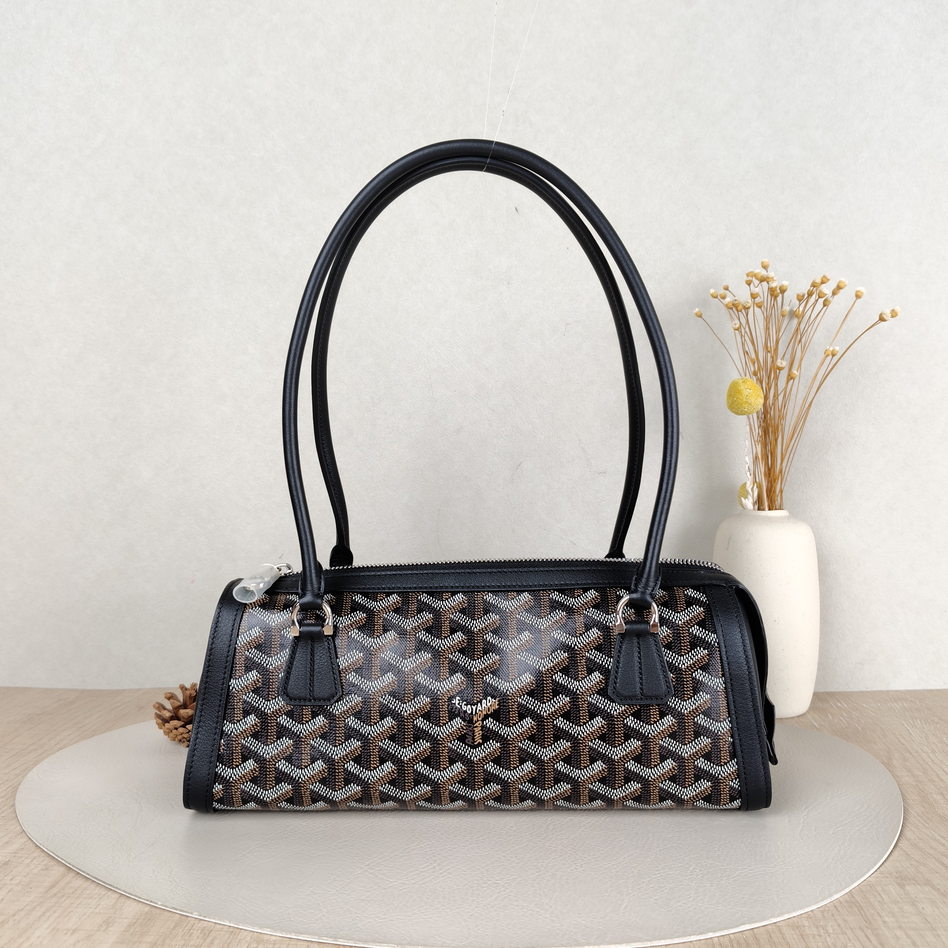 GOYARD Shoulder Bagbonbonniere Collection Black PVC One Size30 × 10.5 × 12 cm