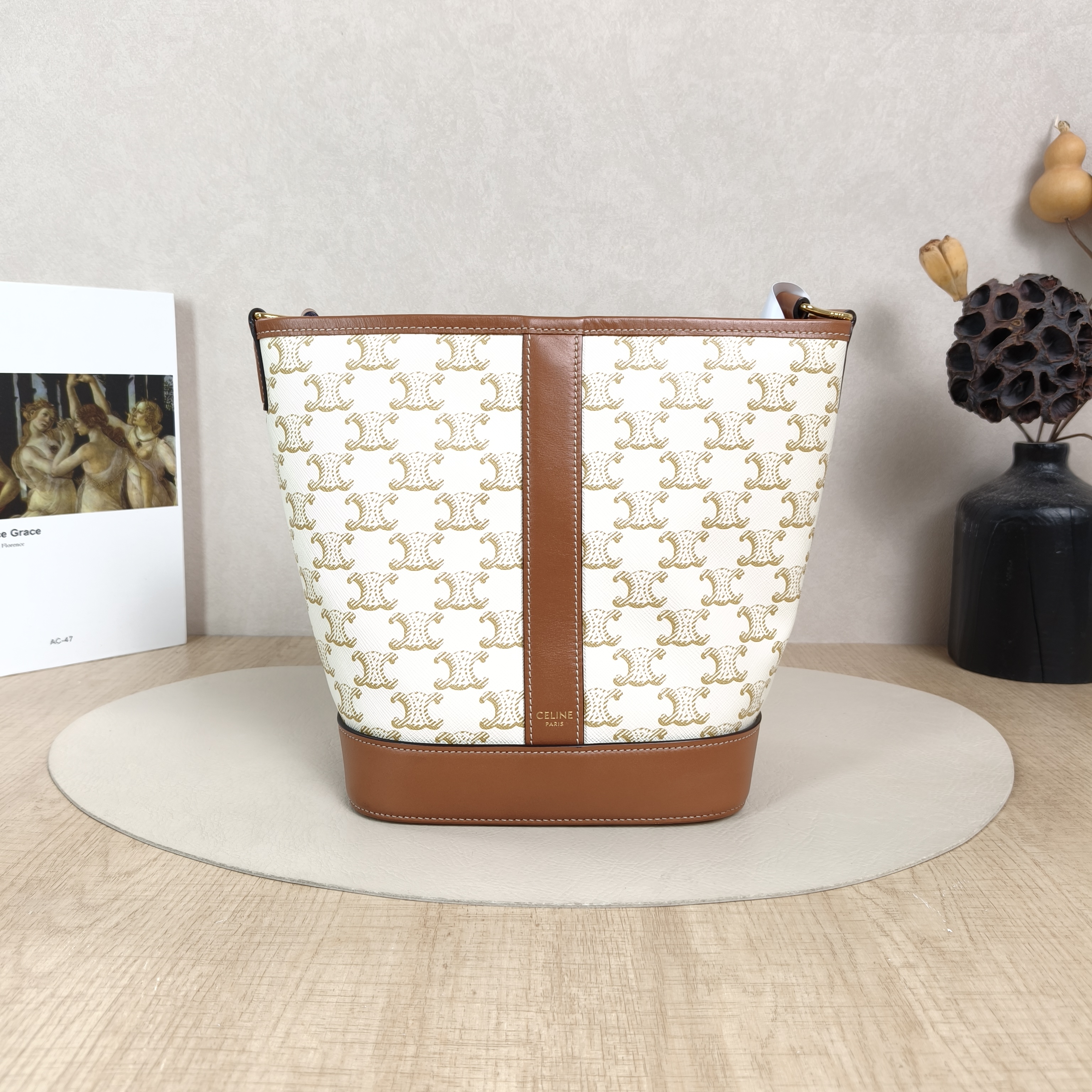 CELINE Bag Triomphe PVC 22*13*26