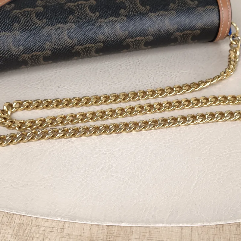 CELINE Crossbody Bag Triomphe woc Monogram PVC One Size 19.5 × 4 × 12 cm — detail view 4 of 11