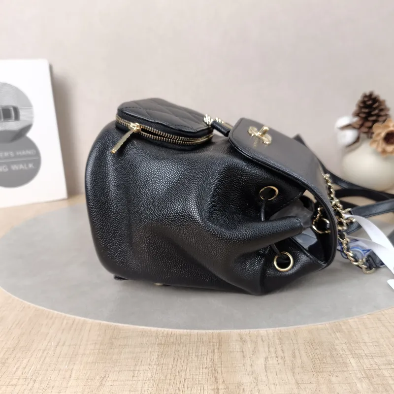 Chanel Backpackaffinity Backpack Black Calfskin Small20 × 14 × 22 cm — detail view 11 of 14