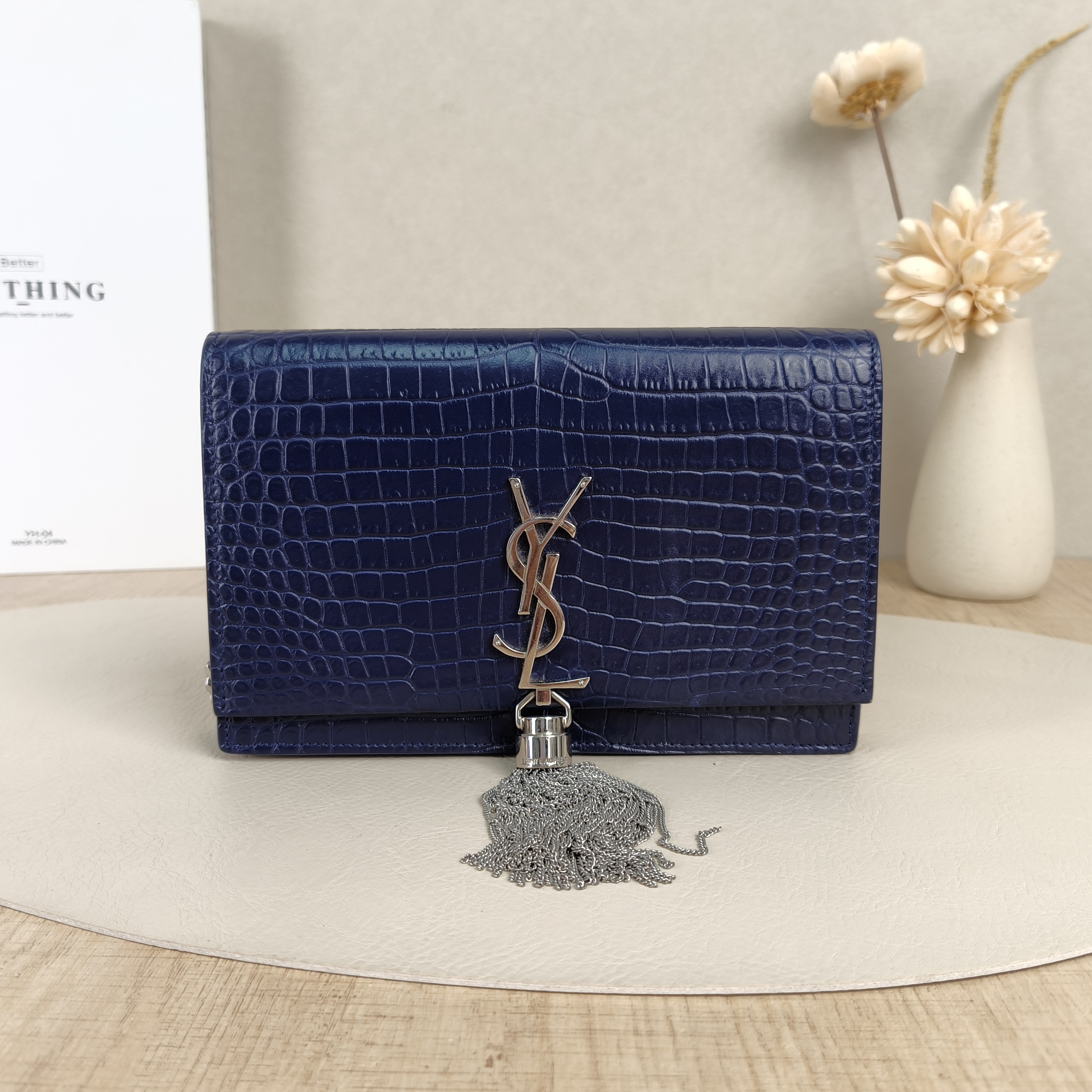 SAINT LAURENT Crossbody Bag KATE Edition Calfskinmini19 × 4 × 12 cm