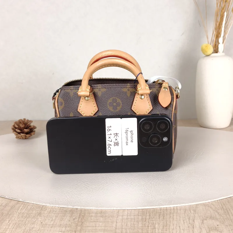 Louis Vuitton Crossbody Bag Speedy Nano Shoulder Strap PV Cnano16 × 7.5 × 10 cm — cover view 4 of 5