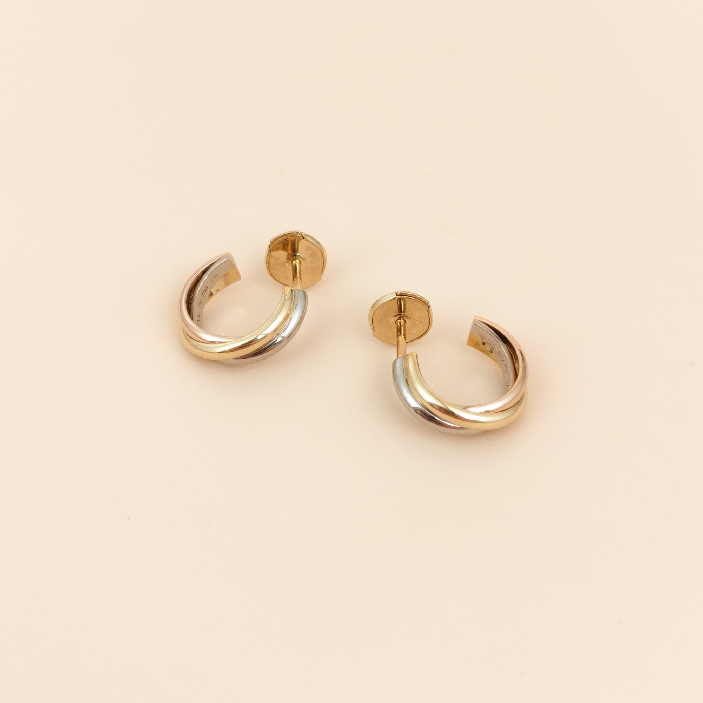 CARTIER Earrings Trinity Collection Earrings White Gold Yellow Gold Rose Gold18KW hite Gold Yellow Gold Rose Gold One Size