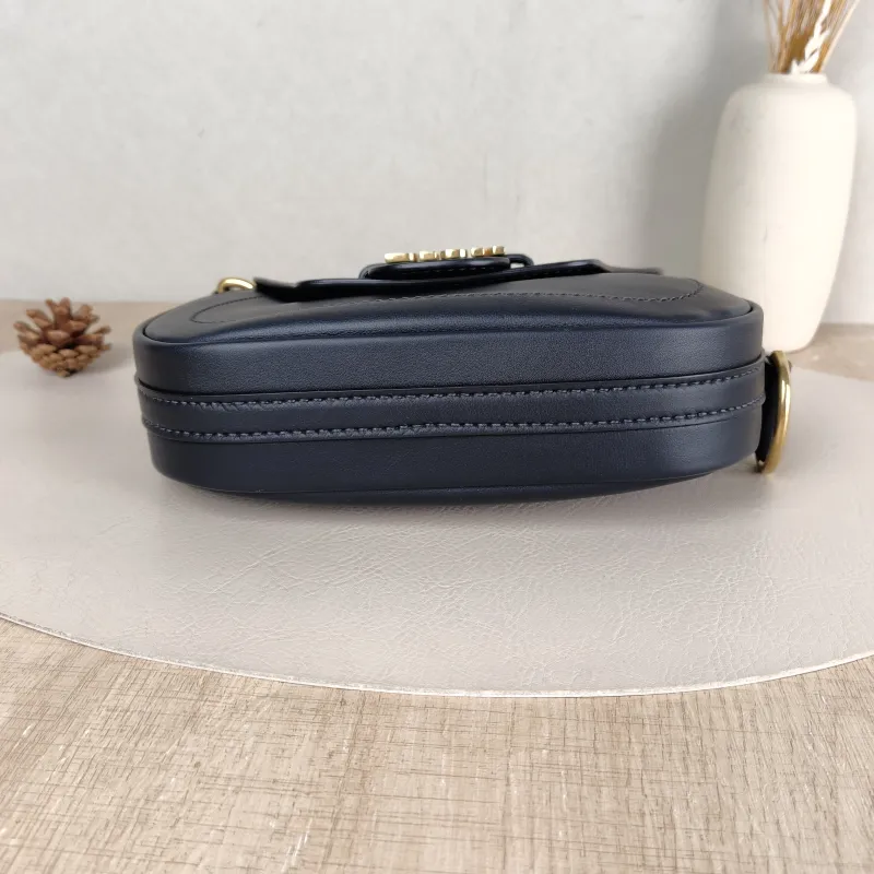 DIOR Crossbody Bag D-Fence Black Calfskin Medium 22.5 × 5 × 17.5 cm — cover view 5 of 5