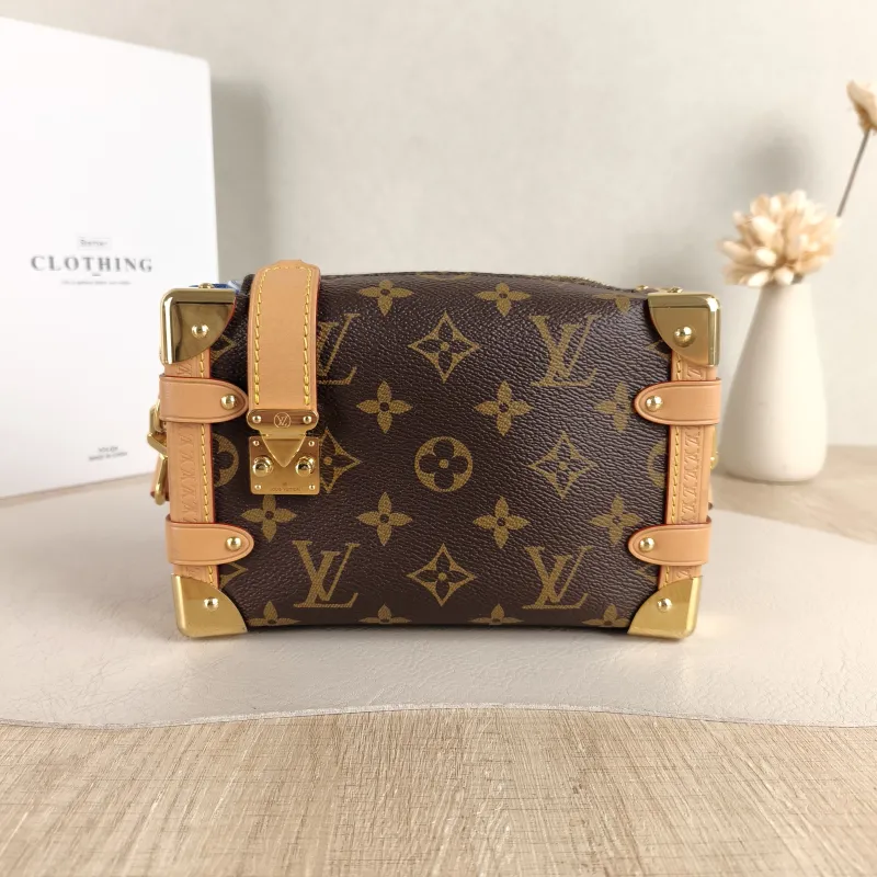 Louis Vuitton Crossbody Bag Side Trunk Box Monogram PVC Small 18 × 8 × 12.5 cm