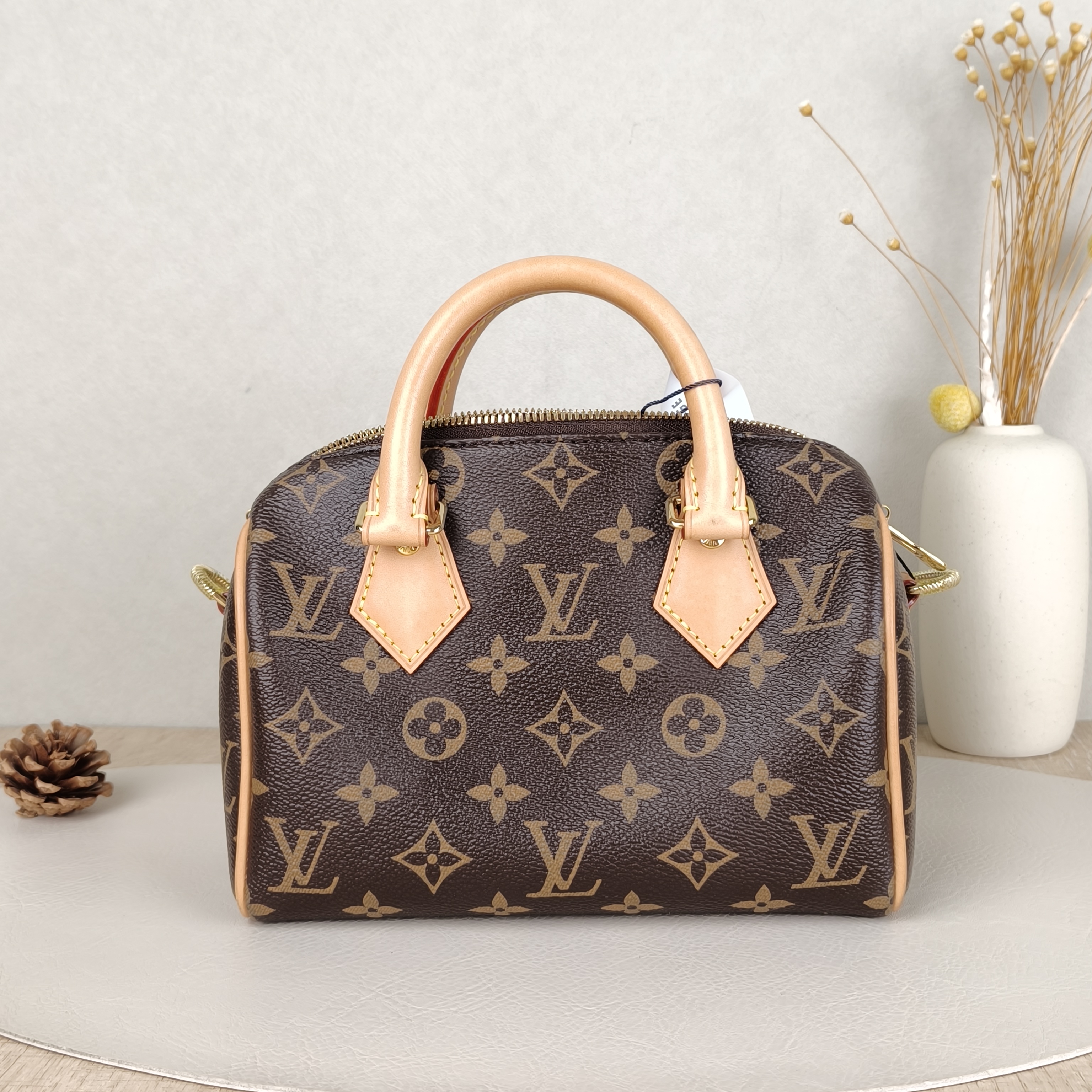 Louis Vuitton Crossbody Bag Speedy20 Shoulder Strap PVC Small20.5 × 12 × 13.5 cm