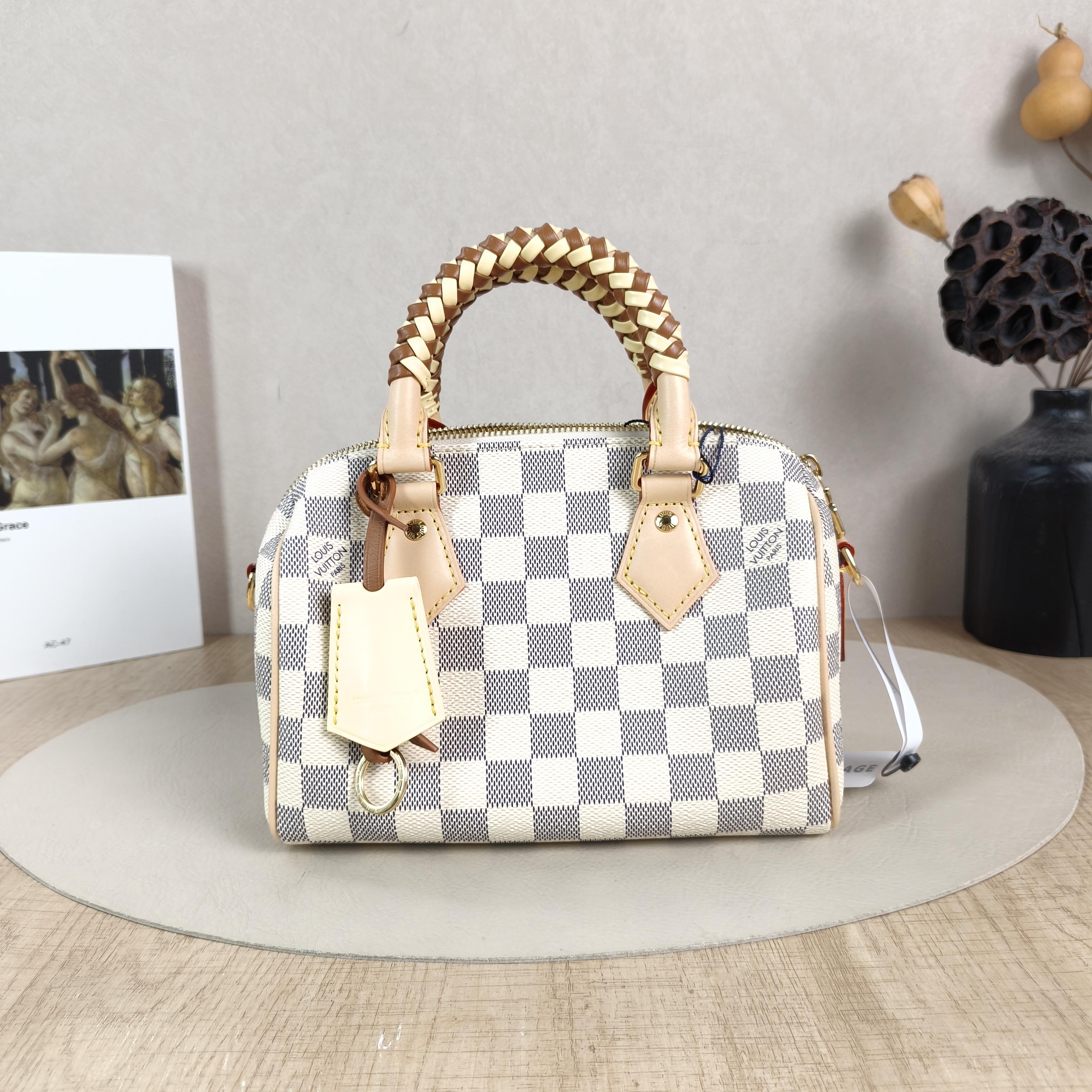 Louis Vuitton Crossbody Bag Speedy20 PVC One Size20.5 × 12 × 13.5 cm