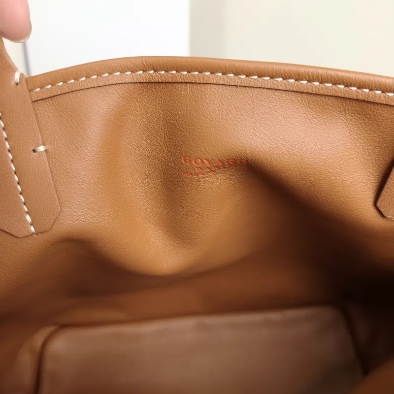 GOYARD Top Handle Bag ANJOU Shopping Tote Brown PV Cmini19.5 × 9 × 19.5 cm — detail view 6 of 11