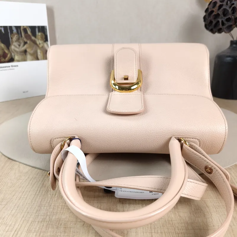 DELVAUX Top Handle Bag Brillant Pink Calfskin Medium29 × 15 × 22 cm — detail view 11 of 13