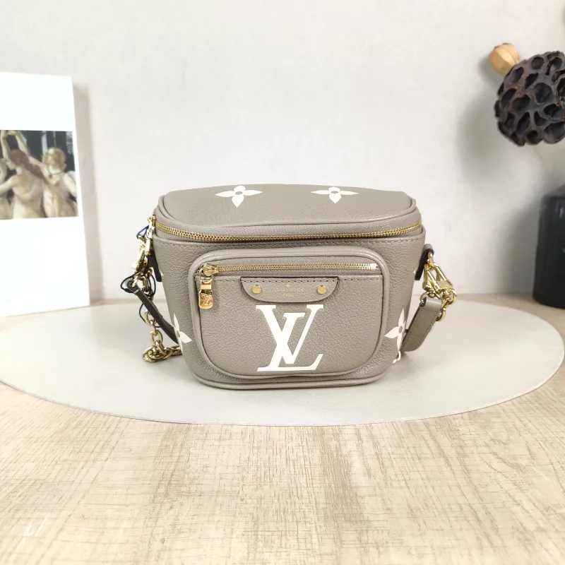 Louis Vuitton Crossbody Bag Bumbag Belt Bag Calfskin Mini 17 × 9.5 × 12 cm