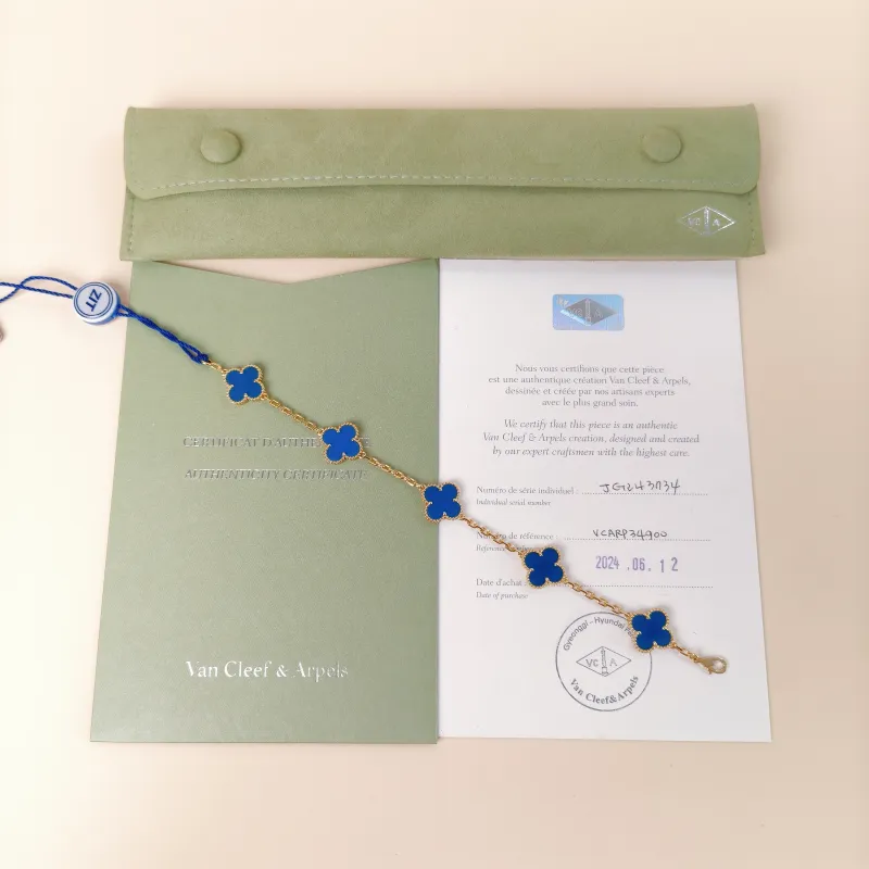 Van Cleef & Arpels Bracelet Alhambra Alhambra Collection Five-Motif Bracelet 18KY ellow Gold Vintage Small 1.5 × 1.5 × 19 cm — cover view 7 of 13