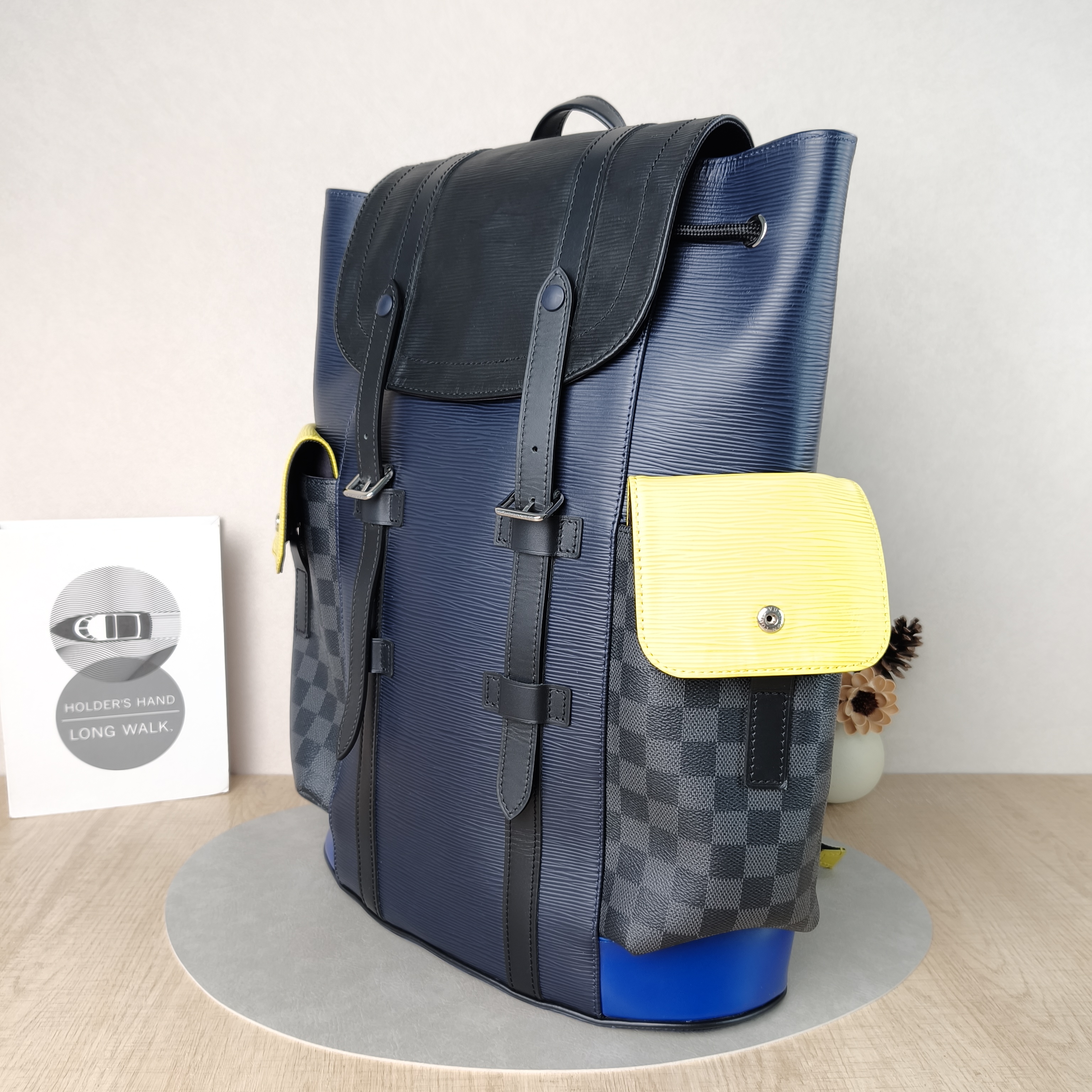 Louis Vuitton Backpack Christopher Backpack Colorblock PVC · Calfskin One Size32 × 12 × 48 cm — cover view 2 of 5