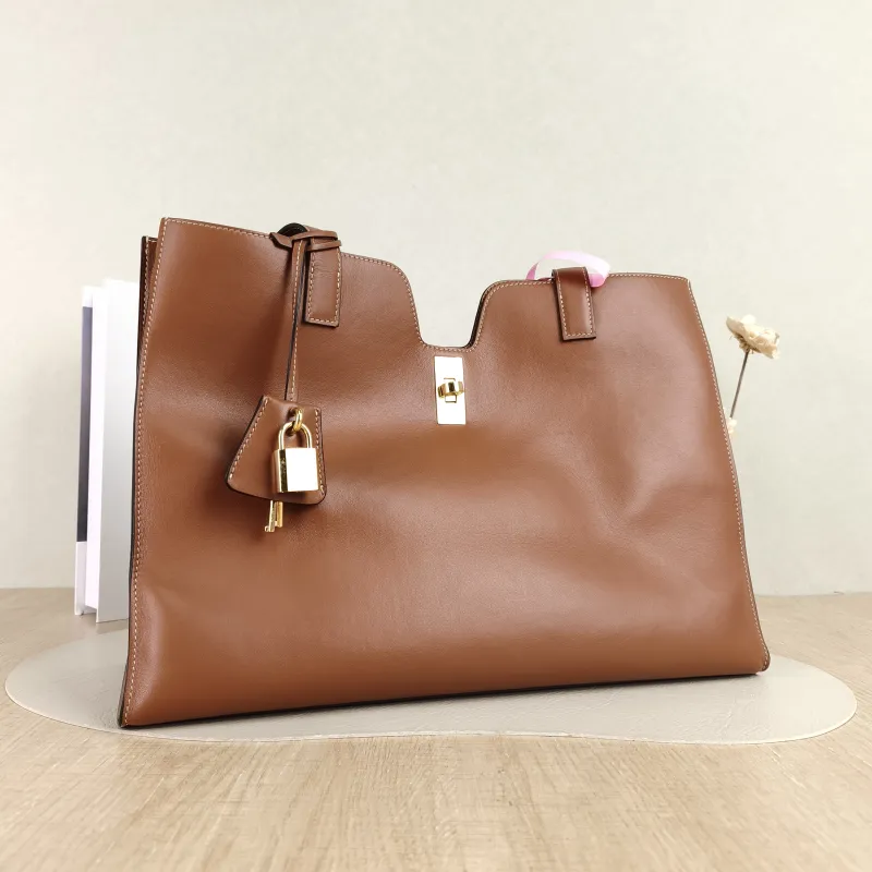 CELINE Shoulder Bag Cabas 16 Tote Bag Caramel Calfskin Large 37 × 14 × 26 cm — cover view 2 of 5