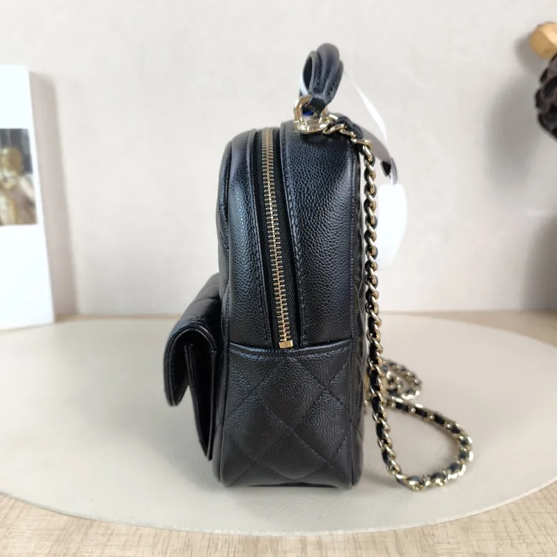 Chanel Backpack mini Backpack Collection Black Grained Calfskin One Size 13 × 9 × 18 cm — detail view 4 of 10